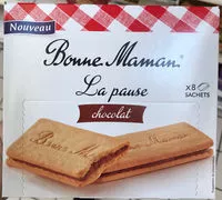 Mängden socker i La pause - Biscuits fourrés au chocolat au lait