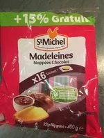 Mängden socker i Madeleines nappées chocolat