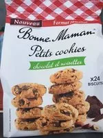 Mängden socker i Petits cookies chocolat et noisettes