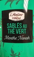 Mängden socker i Sablés au thé vert menthe Nanah