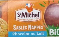Mängden socker i Sablés nappés chocolat au lait