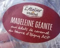 Mängden socker i Madeleine géante aux éclats de caramel au beurre d'Isigny AOP