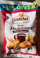Mängden socker i Petites madelaines pépites chocolat