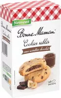 Mängden socker i Cookies sablés cœur noisettes chocolat