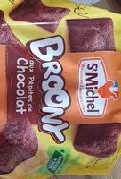 Mängden socker i Broony aux pépites de chocolat