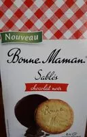 Mängden socker i Sablés chocolat noir