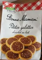 Mängden socker i Petites galettes chocolat au lait