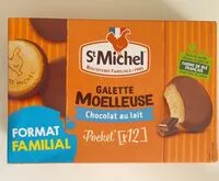 Mängden socker i Galette moelleuse chocolat au lait