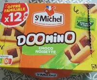 Mängden socker i Domino choco noisette