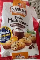 Mängden socker i Petites madeleines pépites chocolat format familial lot 2 x 600 g