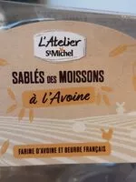 Mängden socker i Sablés des Moissons à l'avoine