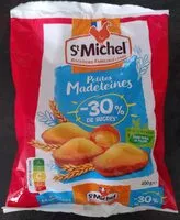 Mängden socker i Petites Madeleines  -30% de sucres