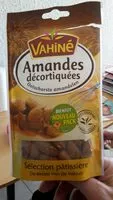 Mängden socker i Amandes décortiquées 