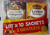 Mängden socker i Sucre vanillé et levure chimique