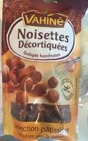 Mängden socker i Noisettes décortiquées