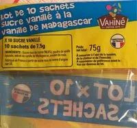 Mängden socker i Sucre vanillé
