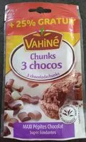 Mängden socker i Maxi pépites de chocolat - chunks 3 chocos