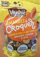 Mängden socker i Amandes a croquer chocolat noir+noix nobles