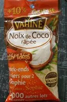 Mängden socker i Noix de coco râpée