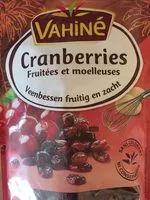 Mängden socker i Cranberries Fruitées et moelleuses