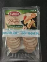 Mängden socker i Filet de poulet cuit fumé thym/aromates Bahier