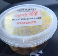 Mängden socker i Rillette de poulet pimenté