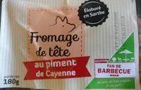 Mängden socker i Fromage de tête au piment de cayenne