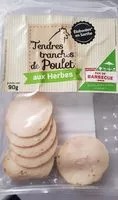 Mängden socker i Tendres tranches de poulet aux herbes