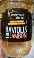 Mängden socker i Raviolis au jambon