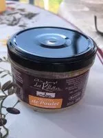 Mängden socker i Rillettes de Poulet