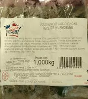 Mängden socker i Boudin noir aux oignons recette à l'ancienne