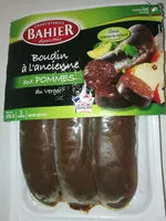 Mängden socker i Bahier 3 Boudins Noirs Pommes 375G