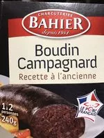 Mängden socker i Bahier boudin noir à l'ancienne