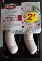 Mängden socker i Boudin blanc au filet mignon de porc fumé