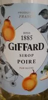 Mängden socker i Sirop De Poire
