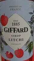 Mängden socker i Giffard Litschi Syrup