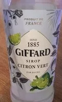 Mängden socker i Sirop citron vert