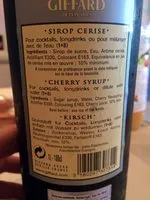 Mängden socker i 1L Sirop Cerise