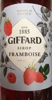Mängden socker i Giffard raspberry syrup