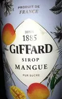 Mängden socker i Giffard Mango (mangue) Sirup Maxi