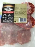 Mängden socker i Chorizo gran cular