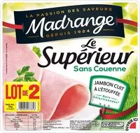 Mängden socker i Le Supérieur sans Couenne (lot de 2)