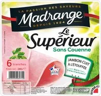Mängden socker i Le Supérieur sans Couenne VPF 6tr