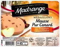 Mängden socker i Médaillons Mousse Pur Canard aux Pommes caramélisées