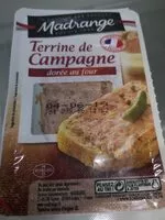 Mängden socker i Terrine de campagne