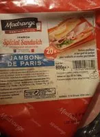 Mängden socker i Jambon spécial sandwich
