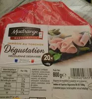 Mängden socker i Jambon au torchon