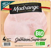 Mängden socker i Mon Jambon supérieur BIO 4tr