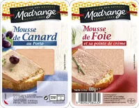 Mängden socker i Mousse de canard au porto & mousse de foie et sa pointe de crème