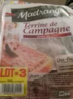 Mängden socker i Terrine de campagne